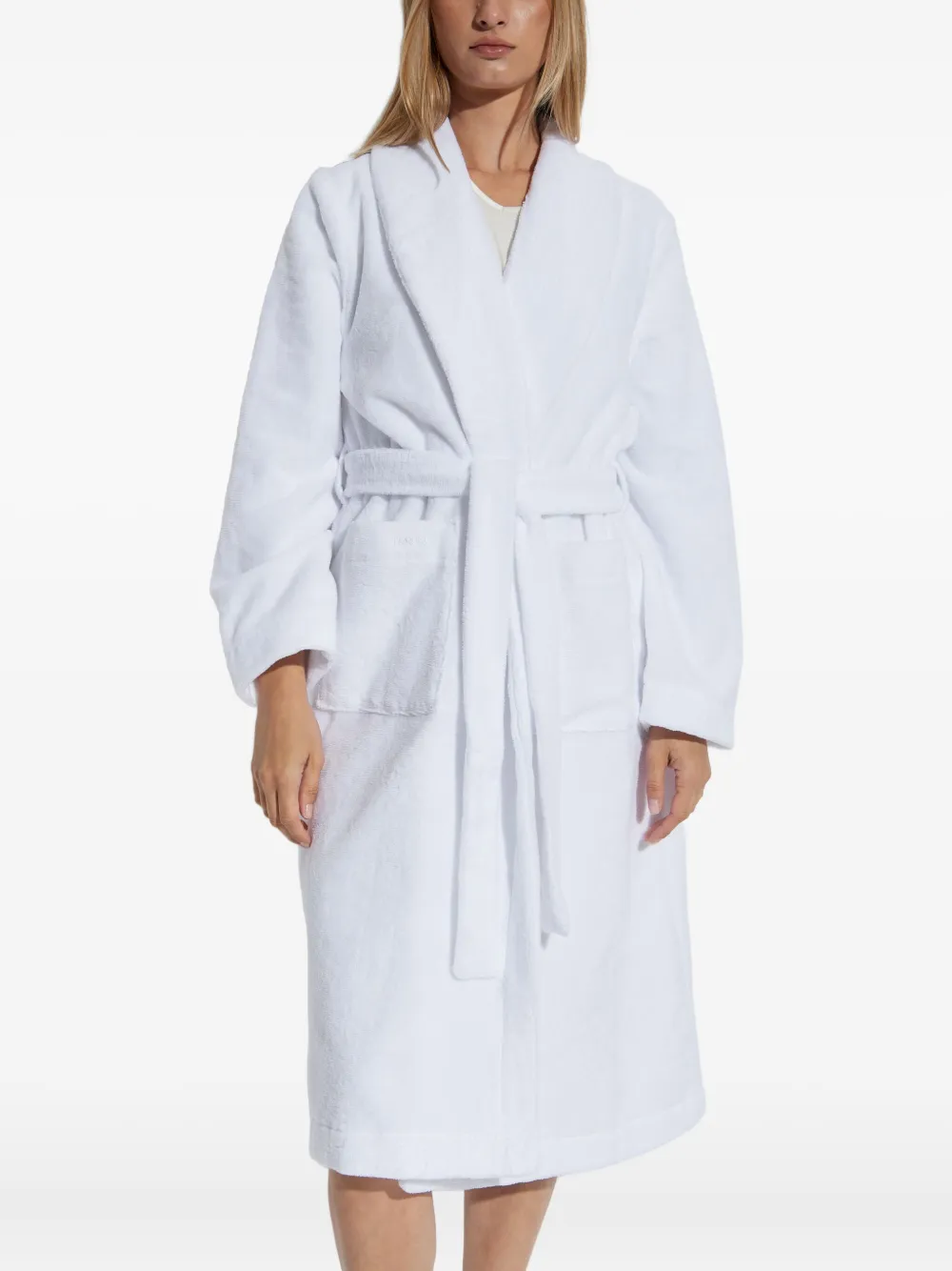 Hanro shawl-collar cotton robe | Dressing Gowns & Robes | Image 2