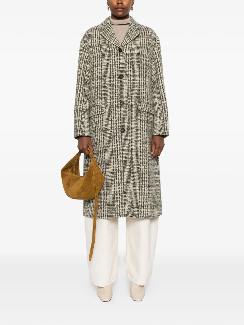 Massimo Alba checked lapel coat | Single Breasted Coats | Image 2