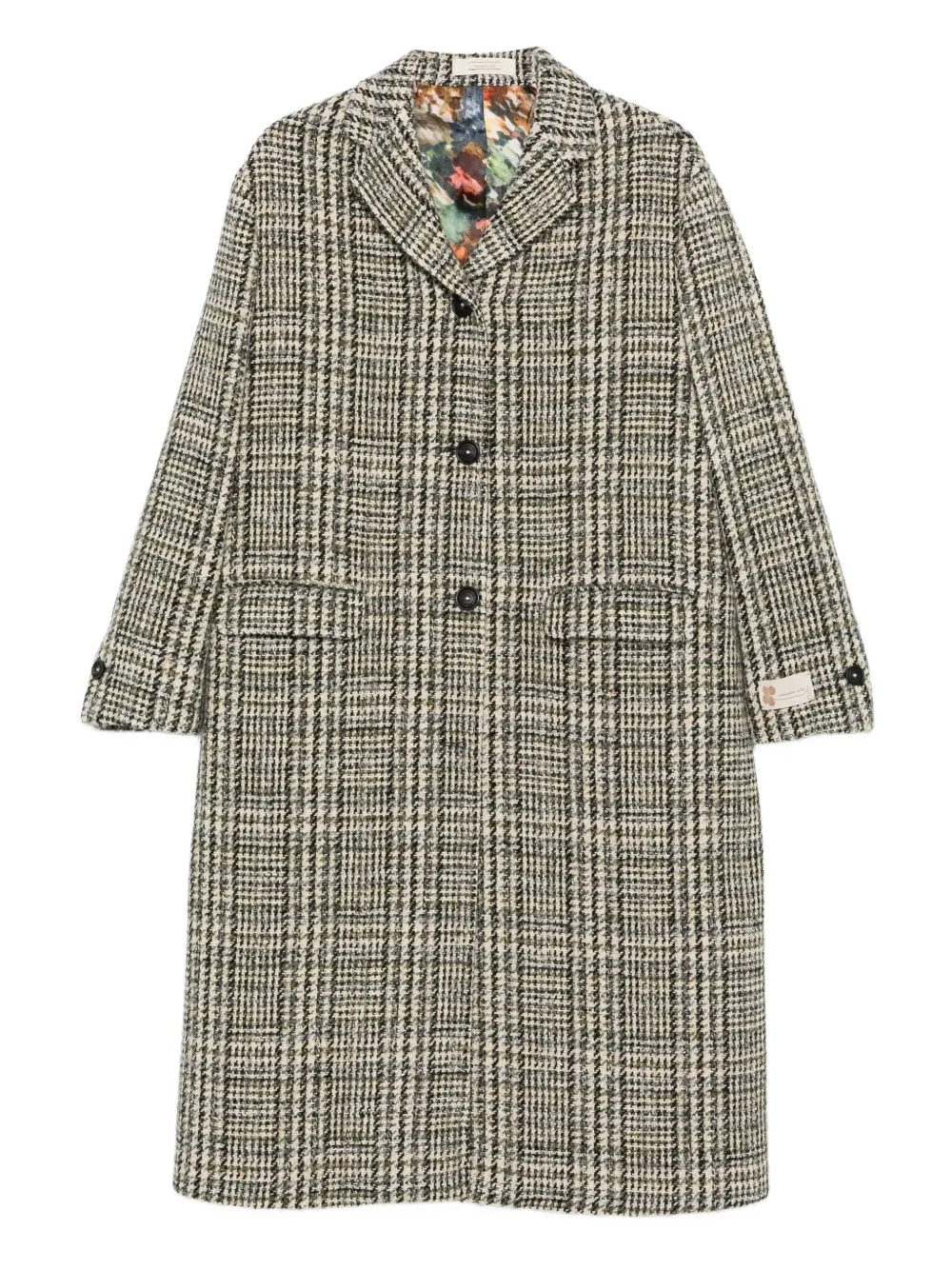 Massimo Alba checked lapel coat | Neutrals | Image 1