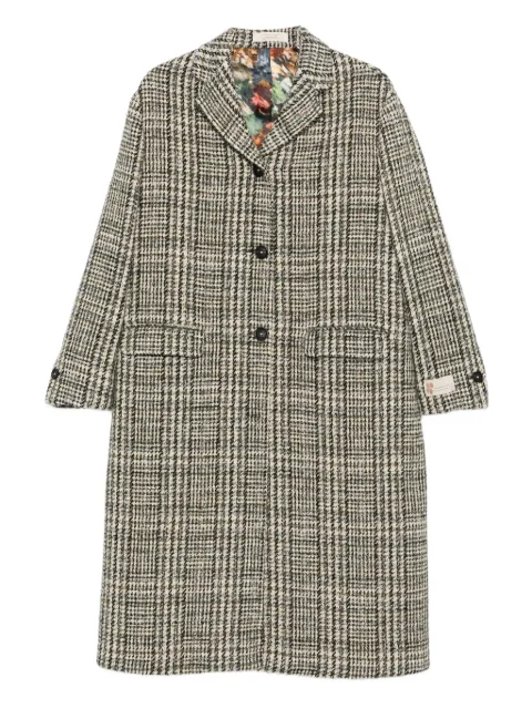 Massimo Alba checked lapel coat