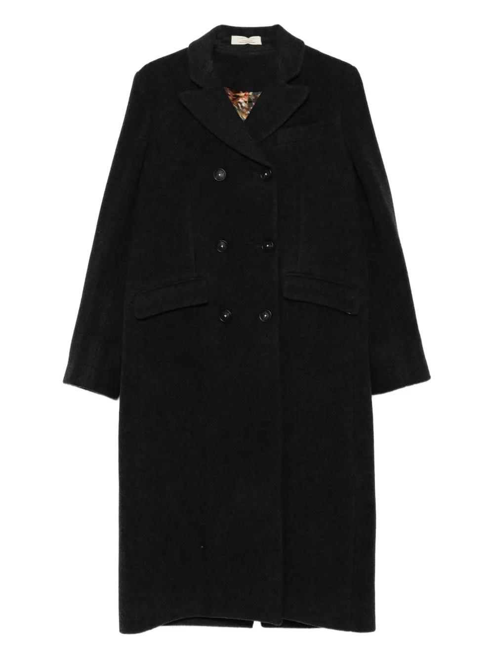 Massimo Alba double-breasted wool coat | Black | Image 1