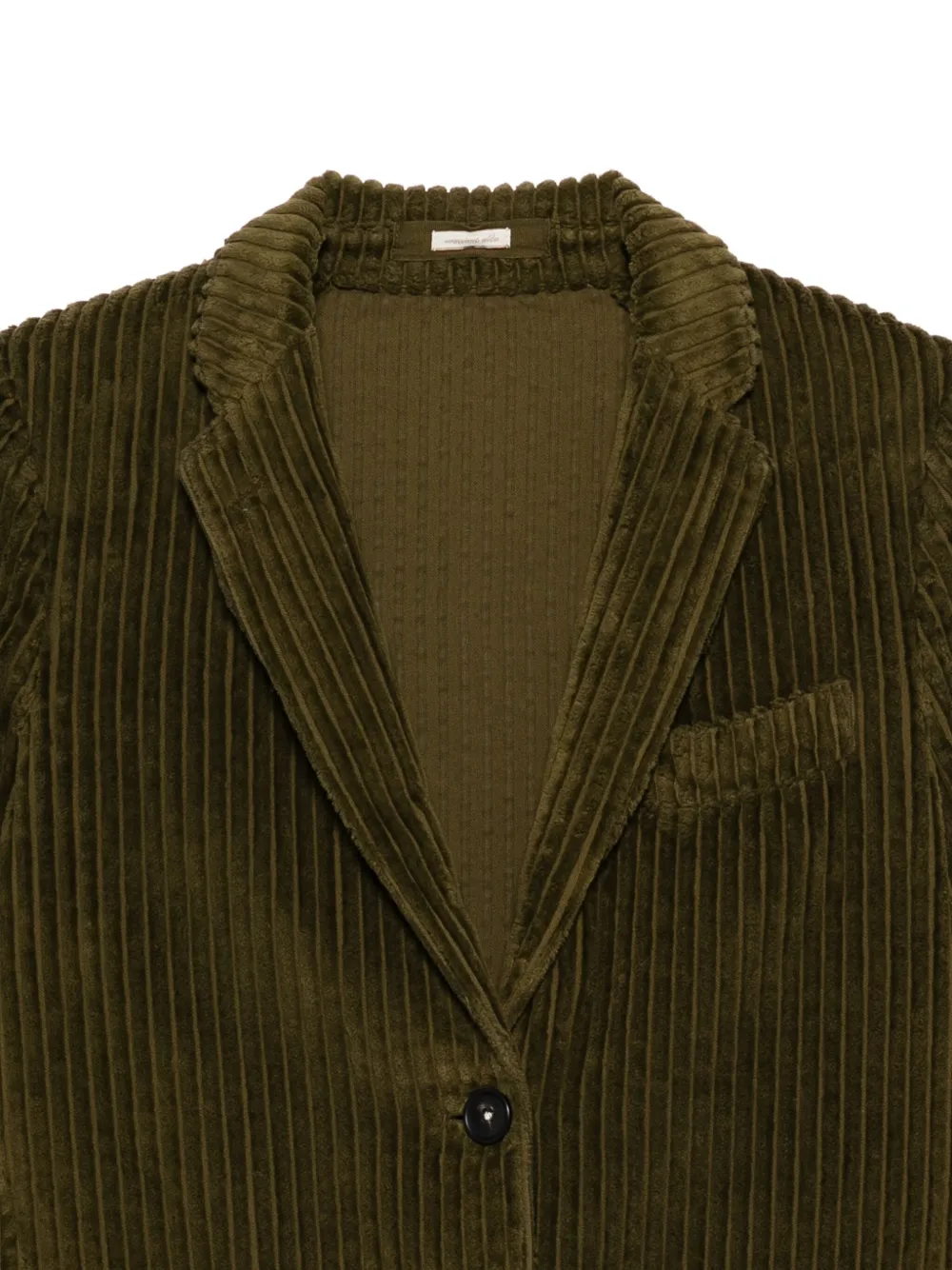 Massimo Alba Corduroy Notched-lapel Blazer In Green