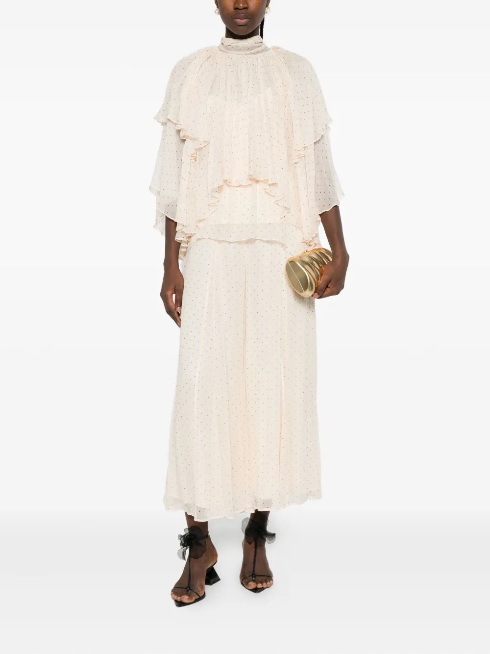 ZIMMERMANN Hypnotic Cascading culottes Beige