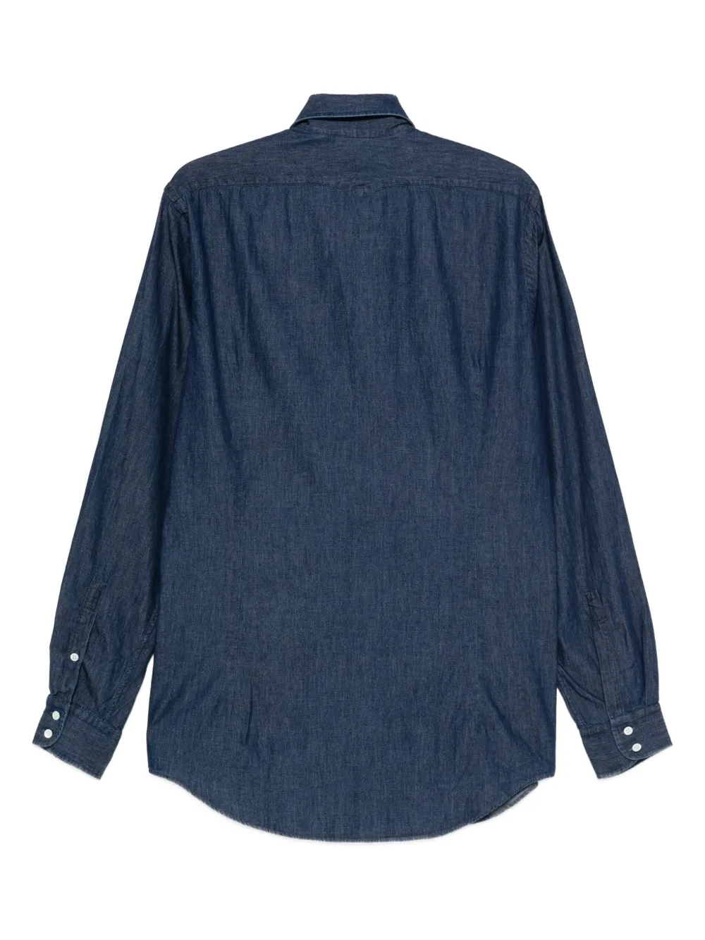 Massimo Alba Canary button-down denim overhemd - Blauw