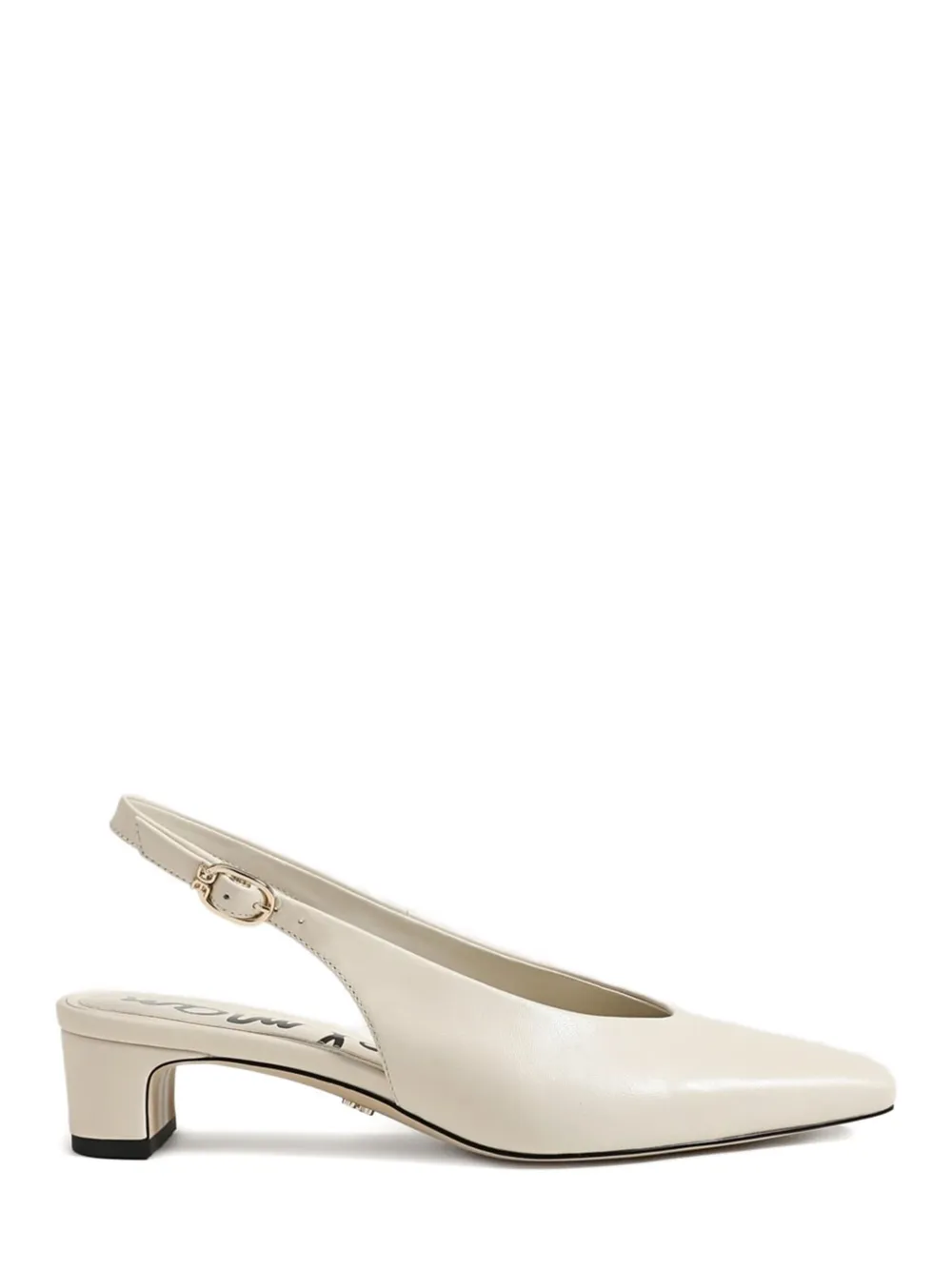Sam Edelman Slingback Block-heel Pumps In Neutral