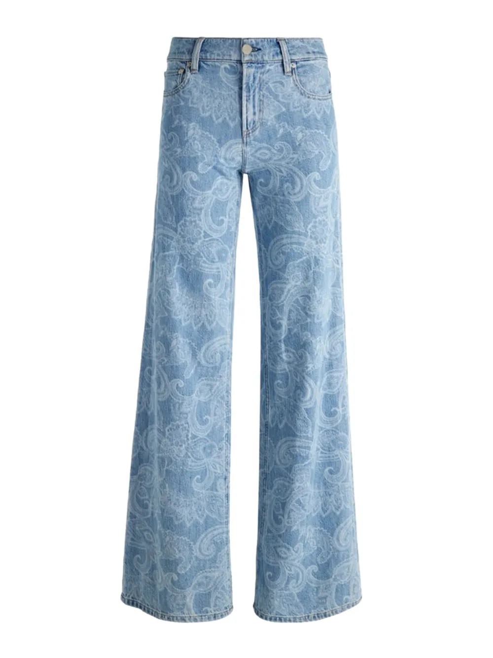 Alice + olivia paisley-print jeans - Blauw