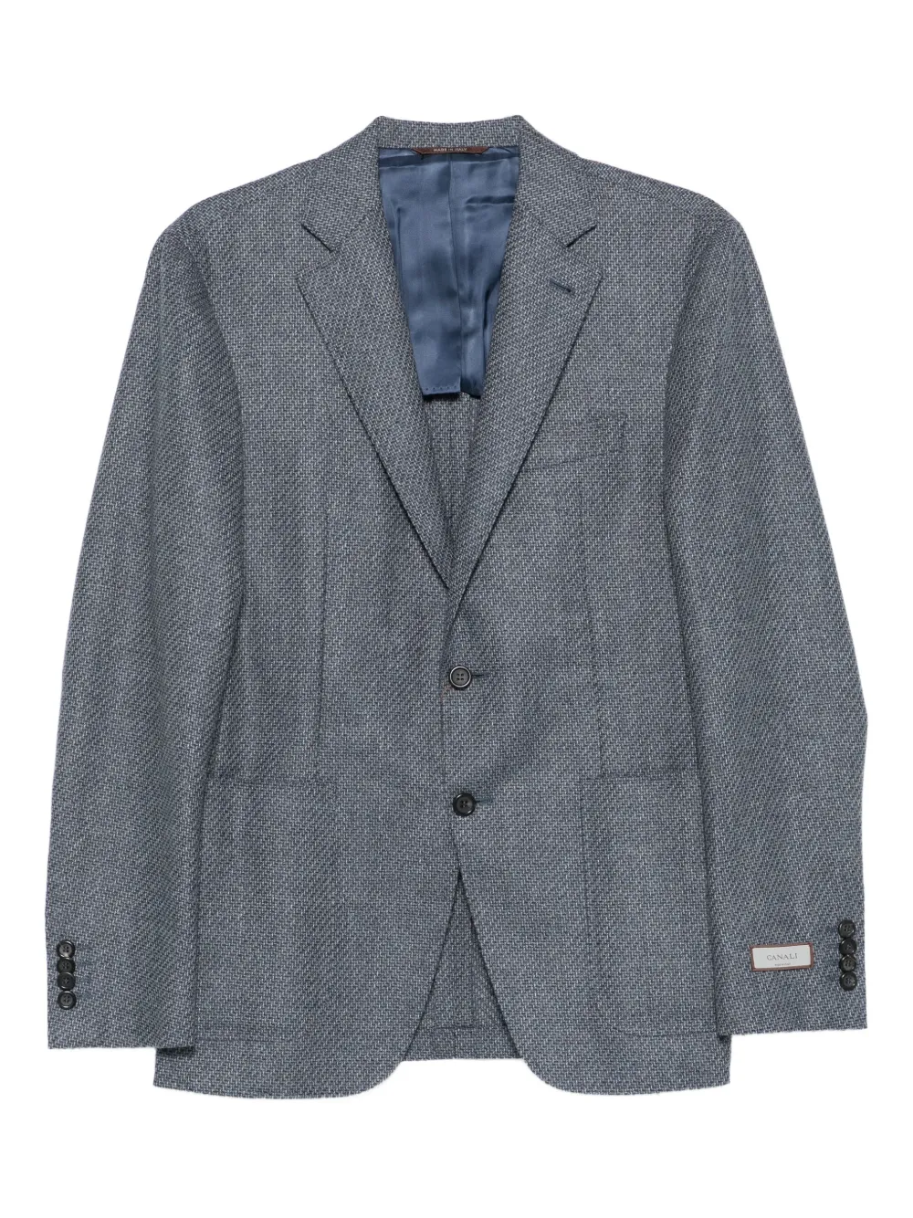 Canali Wollen blazer Blauw