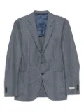 Canali textured wool blazer - Blue