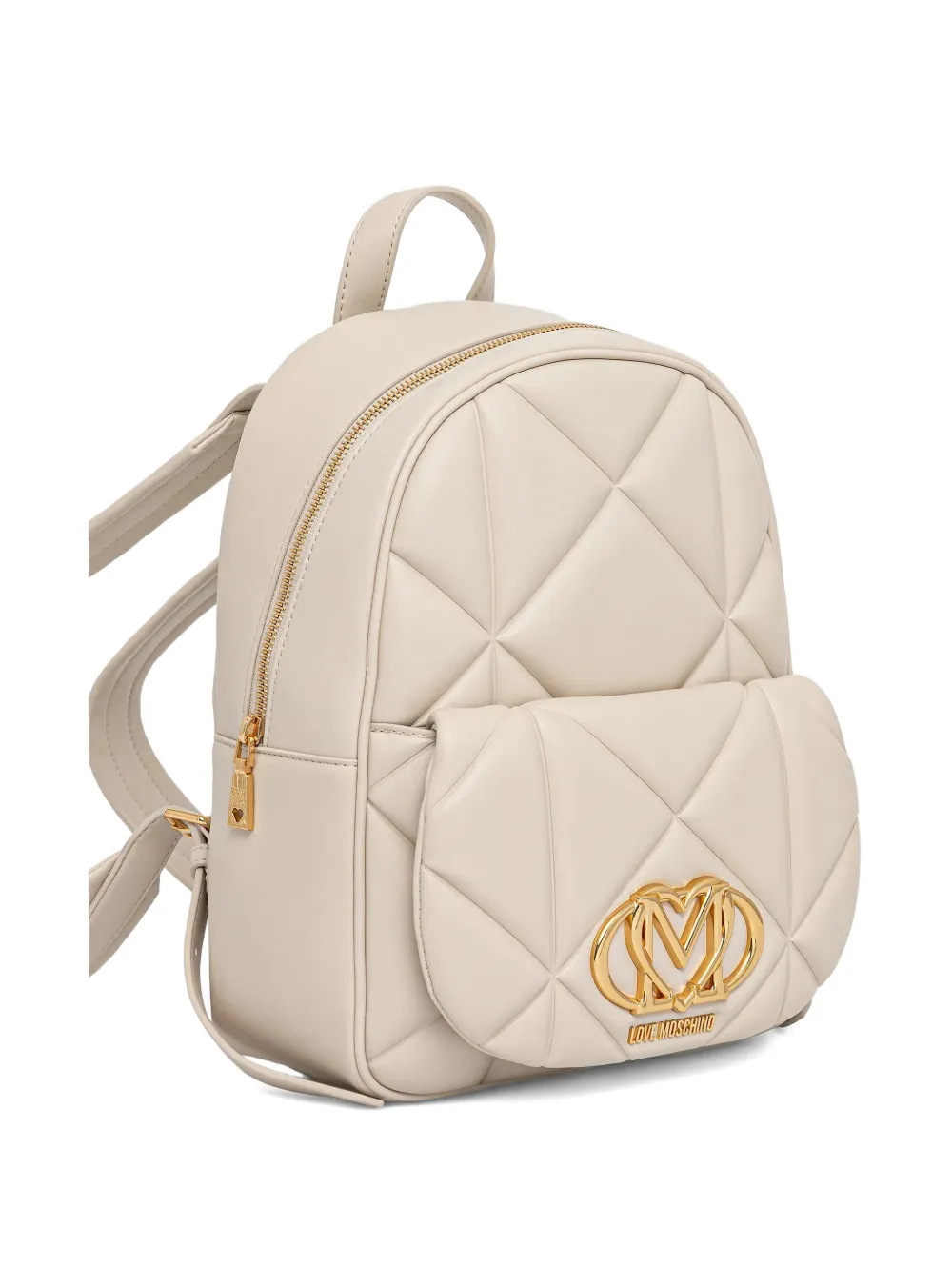 Love Moschino quilted-design backpack - Beige