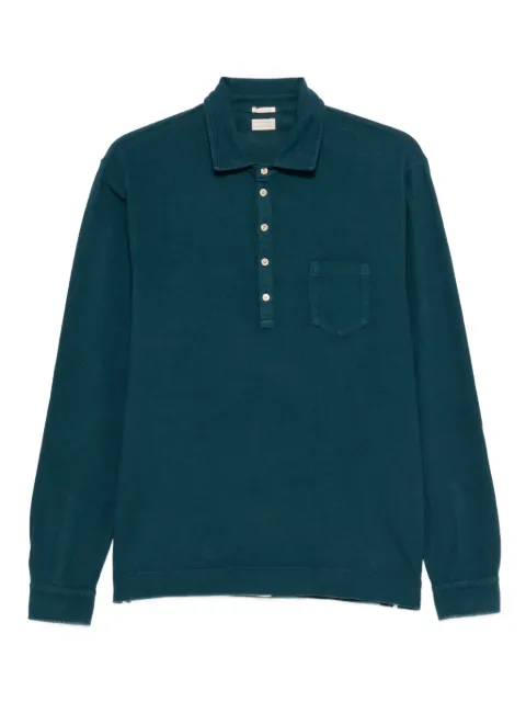 Massimo Alba long-sleeve pocketed polo shirt