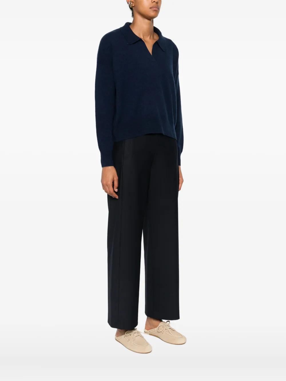 absolut cashmere V-neck cashmere sweater Blauw