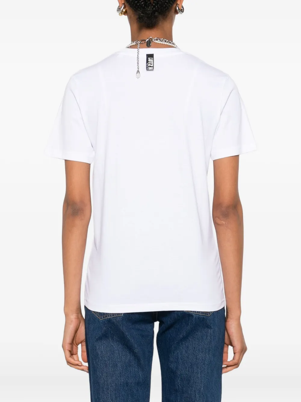 Lutz Huelle Organic-cotton T-shirt In White