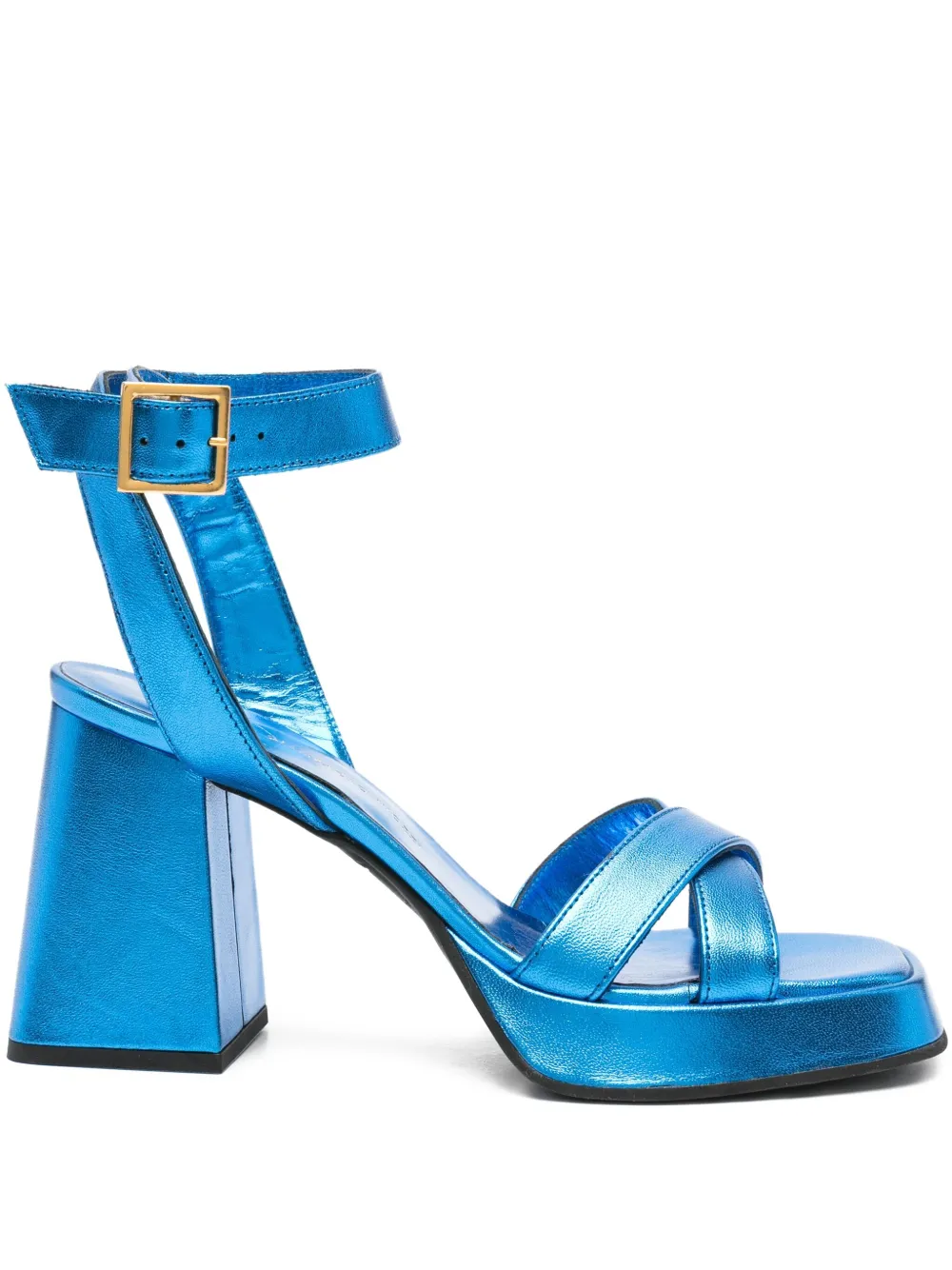GIANPAOLO VIOZZI 95mm ankle-strap sandals Blue