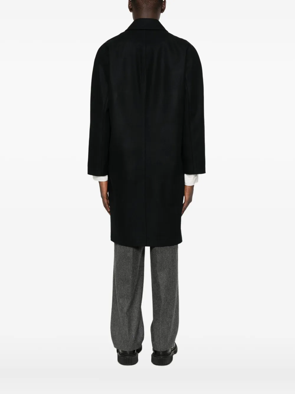 Noyoco Raglan-sleeve Coat In Blue