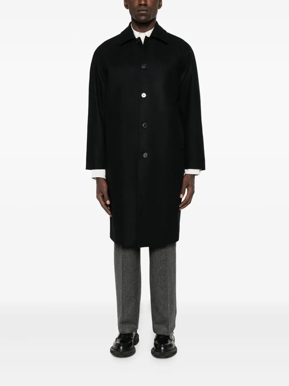 noyoco raglan-sleeve coat | Single Breasted Coats | Image 2