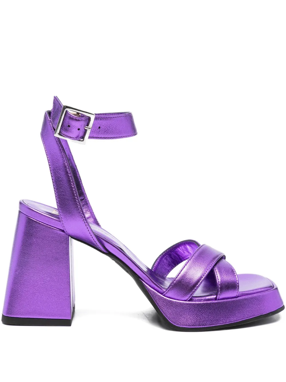 GIANPAOLO VIOZZI 95mm ankle-strap sandals Purple