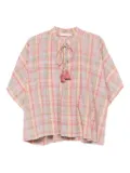 Vanessa Bruno tassels checked top - Pink