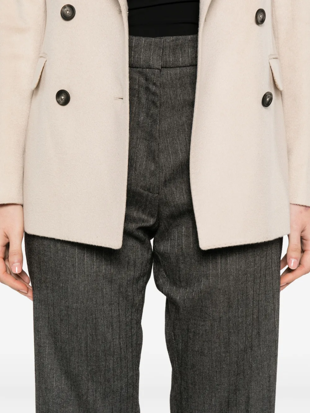 Vanessa Bruno Pinstripe Tailored Trousers In Gray