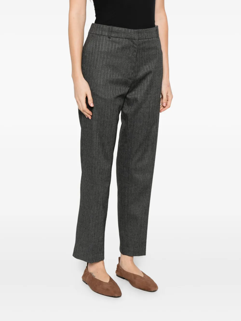 Vanessa Bruno Pinstripe Tailored Trousers In Gray
