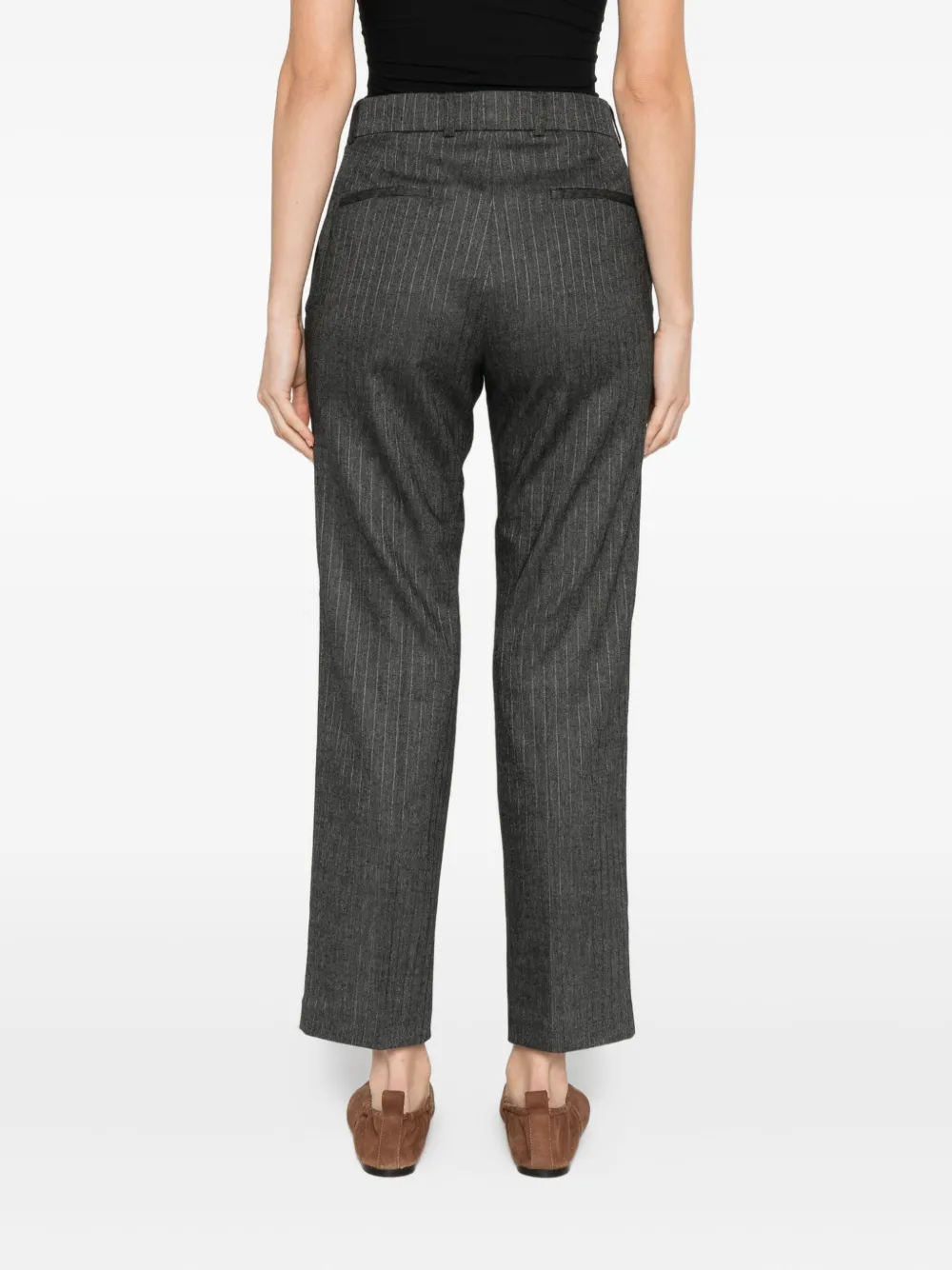 Vanessa Bruno Pinstripe Tailored Trousers In Gray