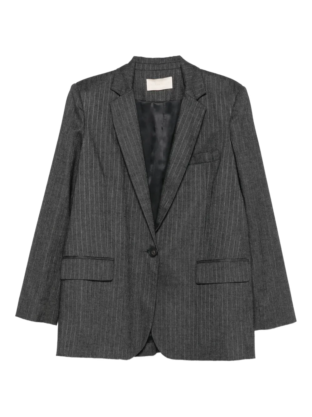 Vanessa Bruno pinstripe single-breasted blazer | Grey | Image 1