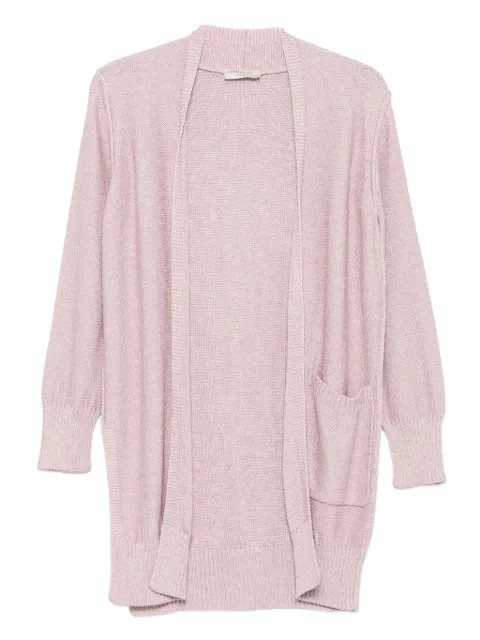 Intrecci pocket open-front cardigan