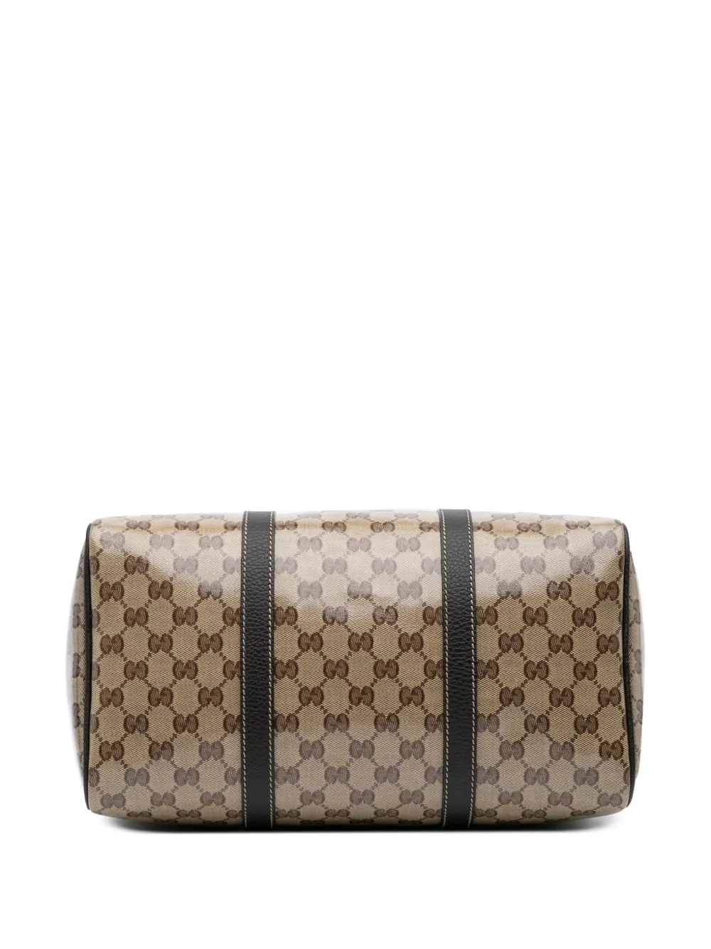Pre-owned Gucci 2016-2025 Gg Crystal Joy Boston Bag Satchel In Brown
