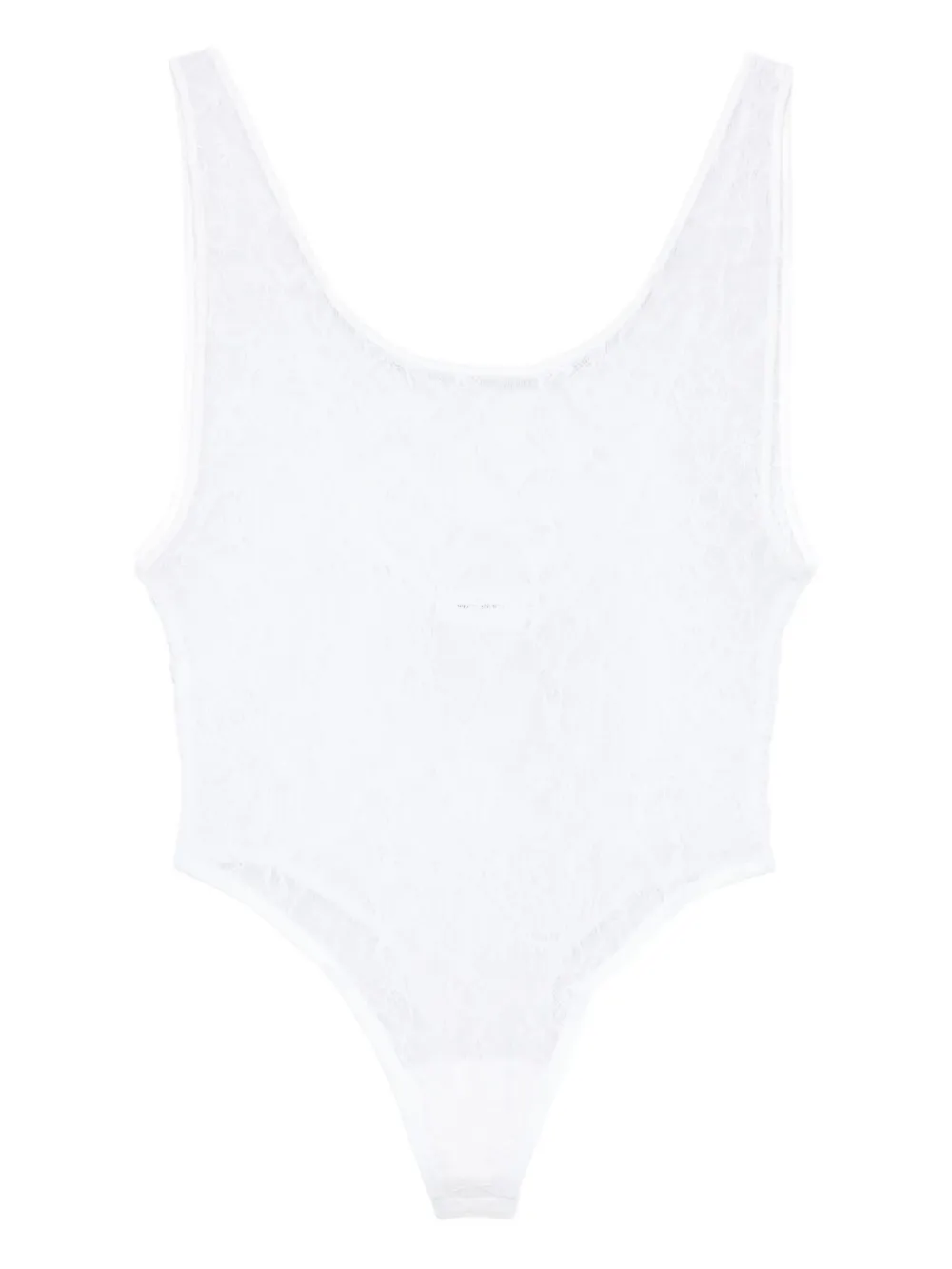 WARDROBE.NYC lace-paneled bodysuit | White | Image 1