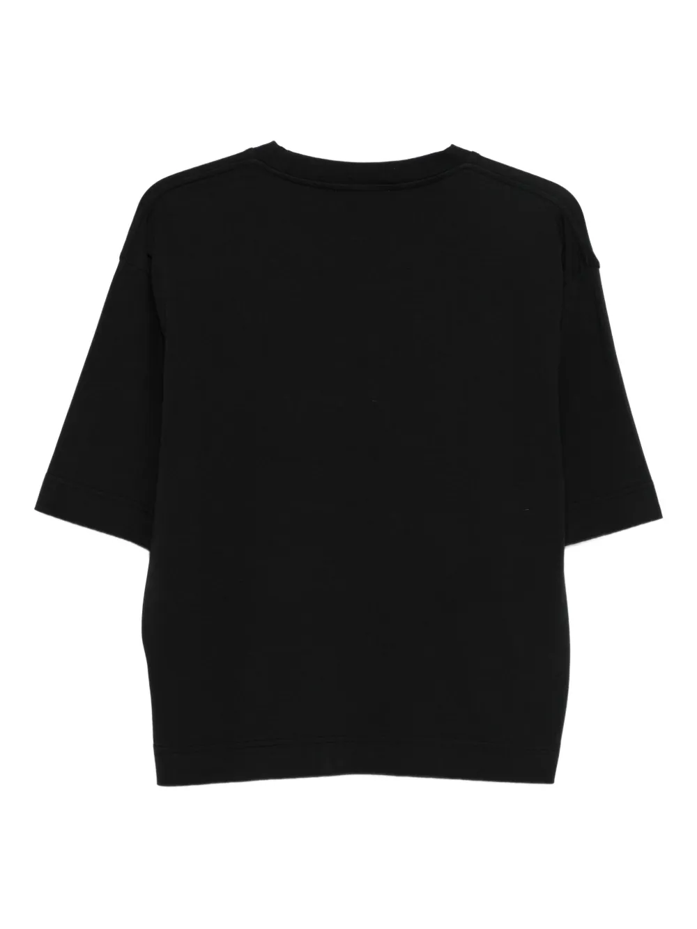 DARKPARK Top met ronde hals en korte mouwen Zwart