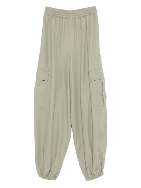 Max Mara pantalones holgados con dobladillo elástico