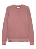 AROVESCIO crew-neck ribbed sweater - Pink