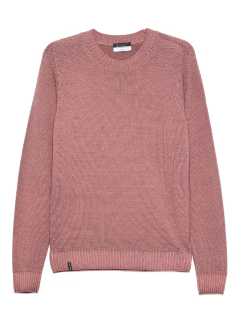 AROVESCIO crew-neck ribbed sweater