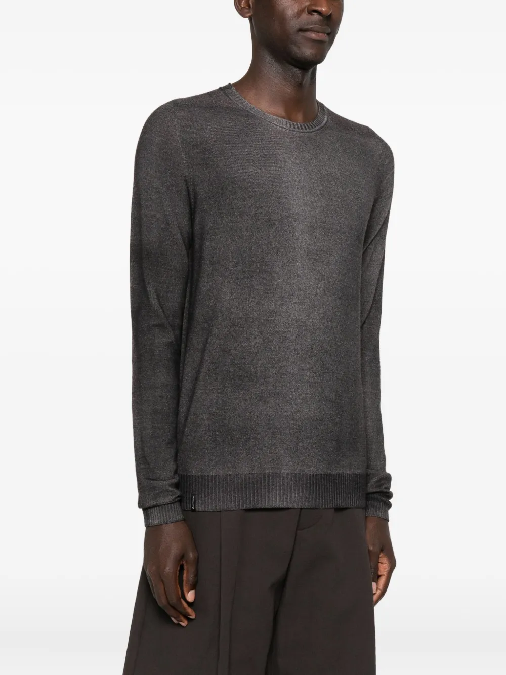  Arovescio Crew-neck Sweater - Black 