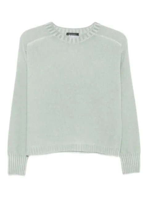 AROVESCIO ribbed-cuff crew-neck sweater 