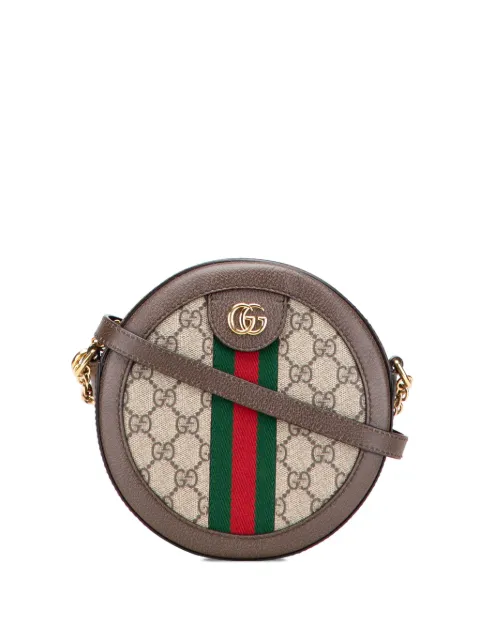 Gucci Pre-Owned 2016-2025 Mini GG Supreme Round Ophidia crossbody bag