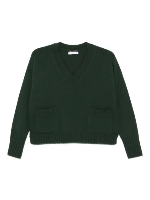 AROVESCIO v-neck patch-pocket sweater