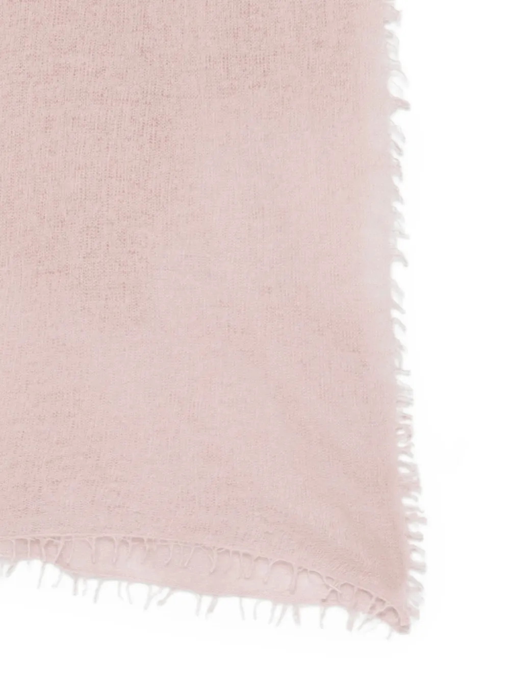  Warm-me Frayed-edge Cashmere Scarf - Pink 
