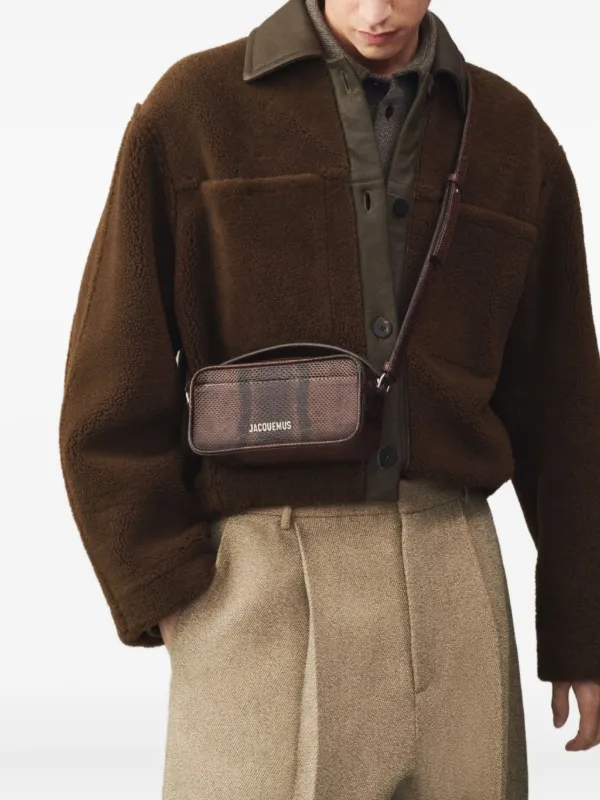 Jacquemus The Baneto snakeskin-embossed Shoulder Bag | Brown
