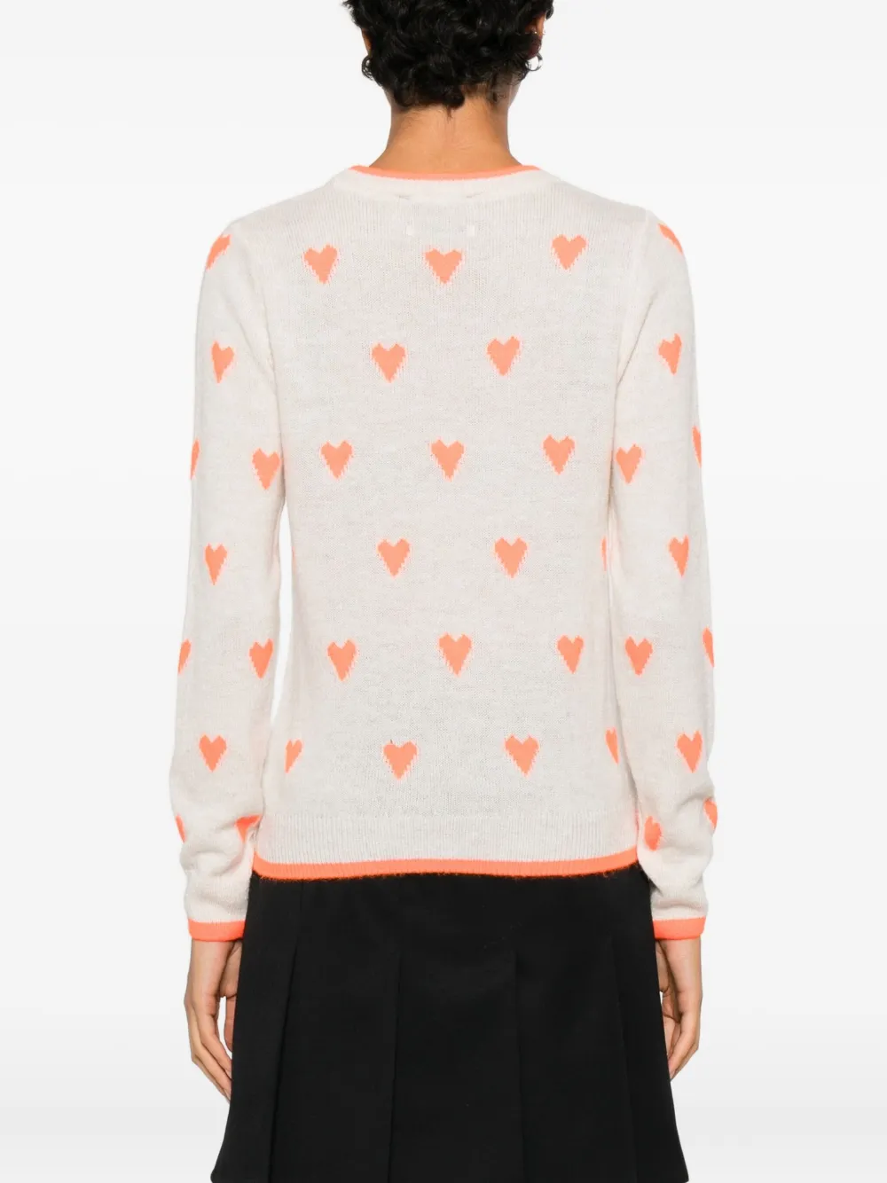 Essentiel Antwerp Isa Heart Sweater In Neutral