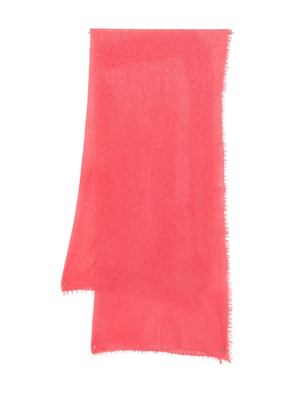 Warm-Me frayed-edge cashmere scarf - Rosa