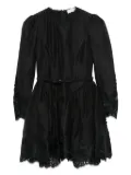 ZIMMERMANN lace-trimmed mini dress - Black