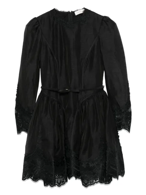 ZIMMERMANN lace-trimmed mini dress