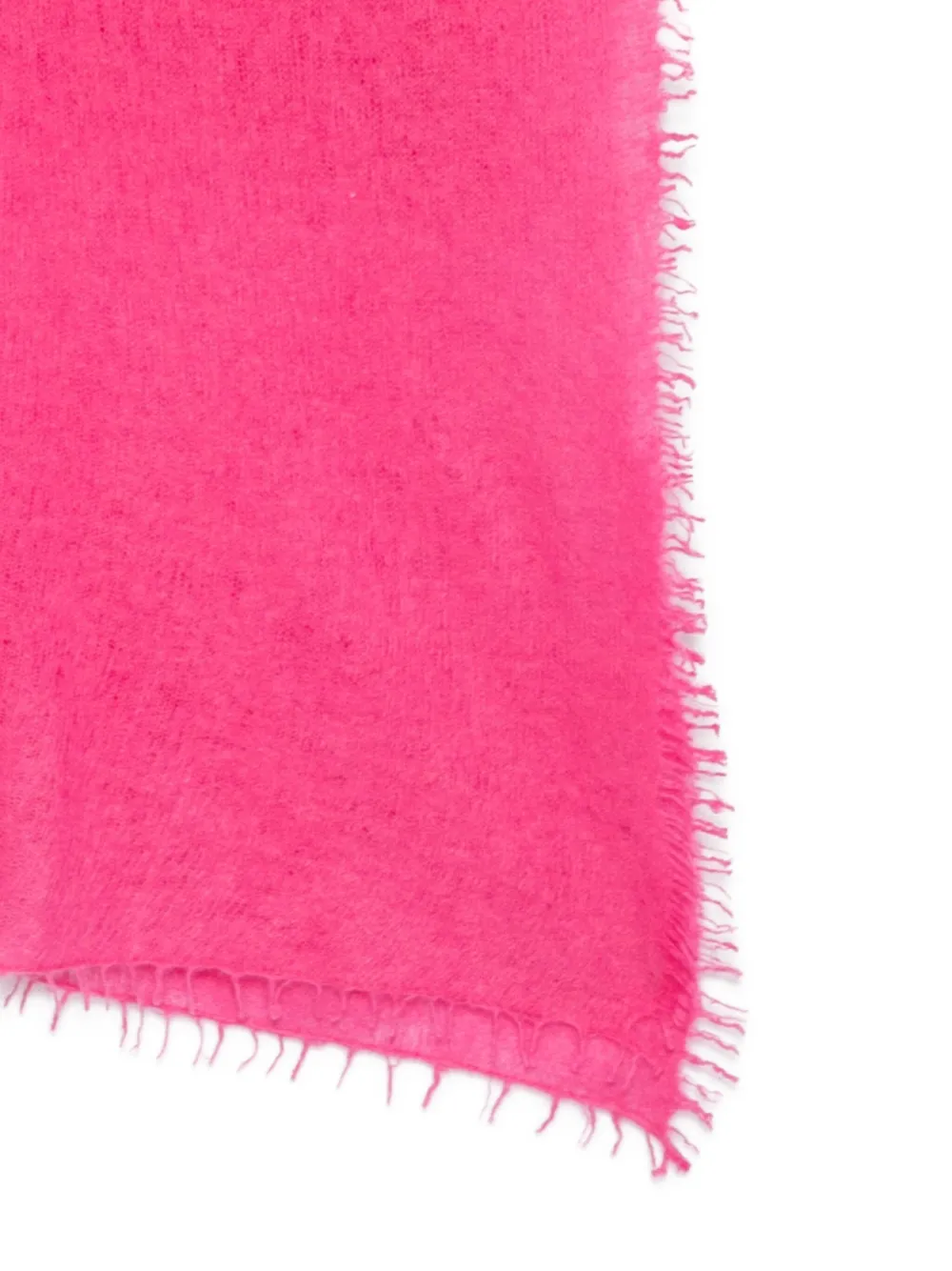 Warm-me Kaschmirschal Mit Ausgefransten Kanten In Pink