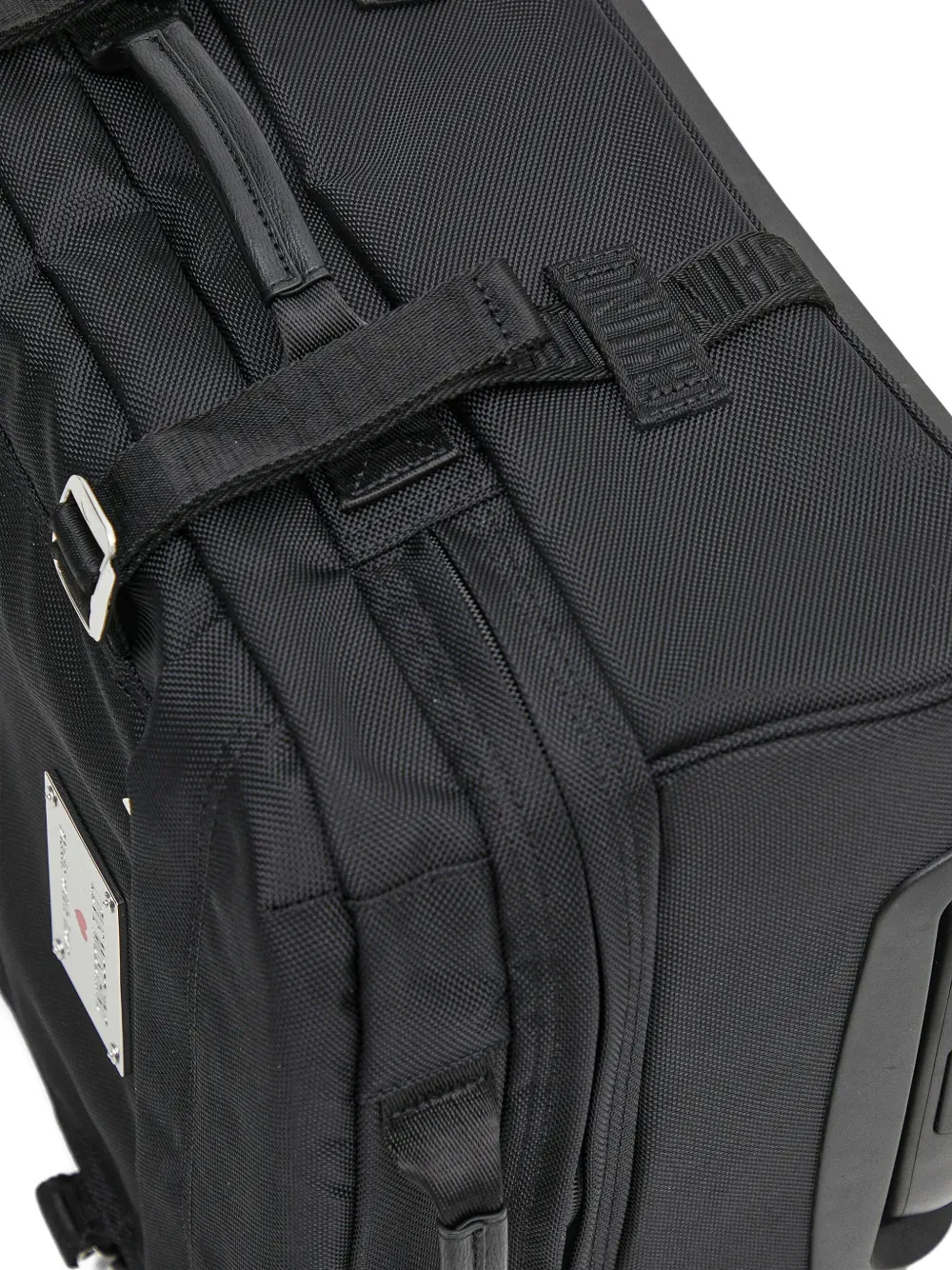 Love Moschino Buckle Trolley Case In Black