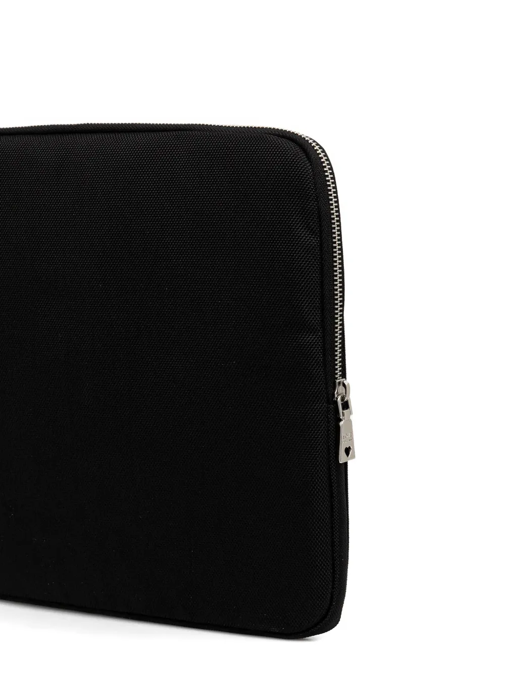  Love Moschino Zip Plaque Computer Case - Black 