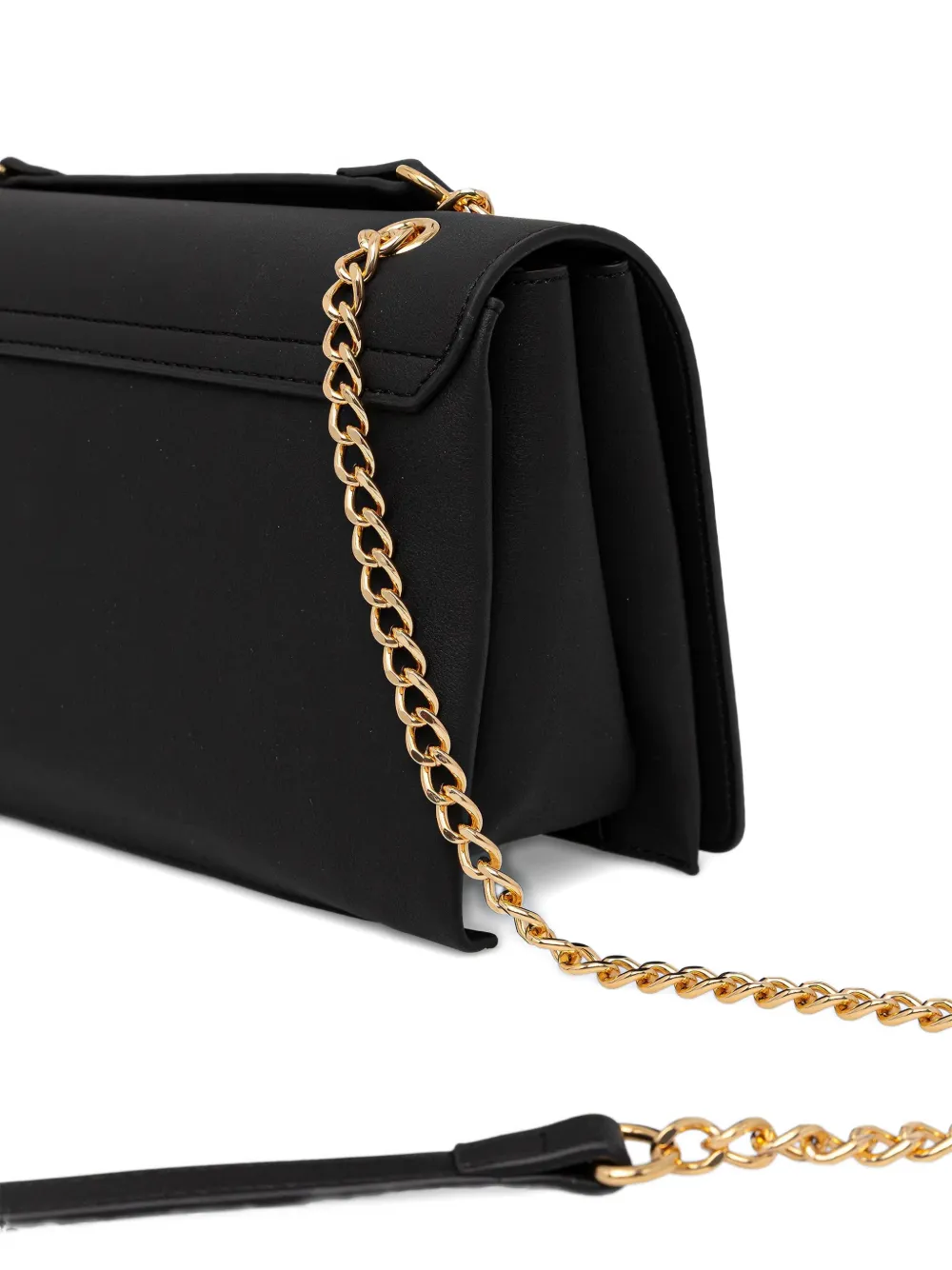 Love Moschino Crossbodytas met logo en ketting Zwart
