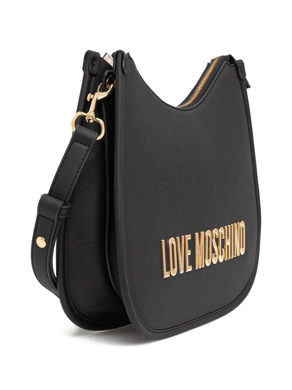 Love Moschino Schoudertas met logo Zwart