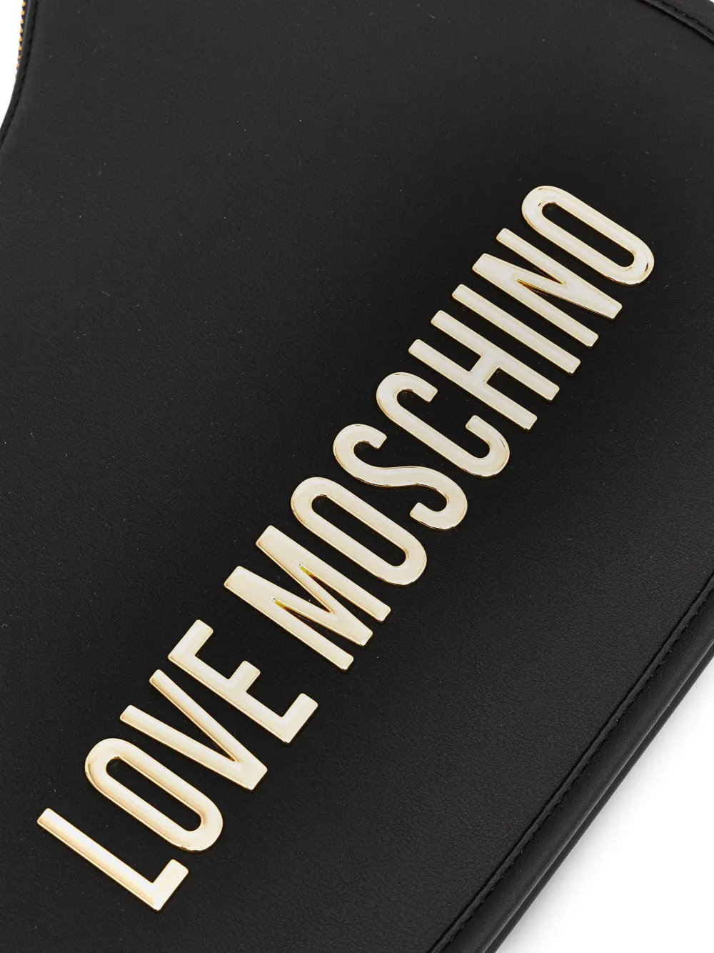 Love Moschino Schoudertas met logo Zwart