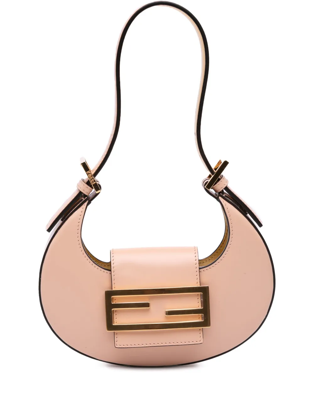 Fendi Pre-Owned 2010-2025 Mini Leather Cookie hobo bag - ピンク Fendi Pre-Owned 2010-2025 Mini Leather Cookie hobo bag - ピンク