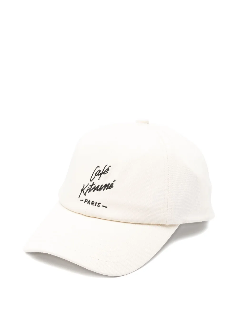 Maison Kitsuné logo-embroidered cotton cap | Neutrals | Image 1